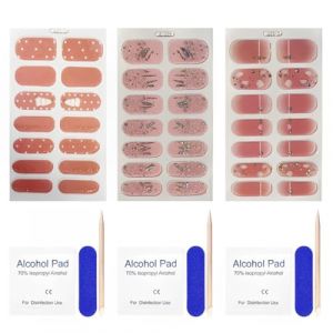 CPJJ 30pcs Vernis Autocollant Rose D&eacute;grad&eacute; Autocollant Ongle Gel UV Film pour Ongles Autoadh&eacute;sif Gel Nail Stickers, Autocollants et Pochoirs Pour Nail Art (ZHIBIN TRADING LTD, neuf)