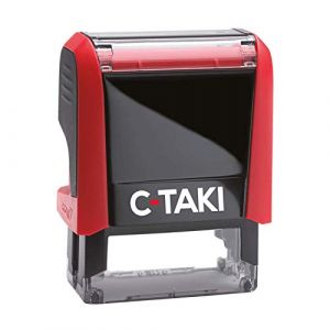 C-TAKI Tampon textile pour marquer les v&ecirc;tements - Imprime une Etiquette v&ecirc;tement de 38 x 14 mm, R&eacute;siste au lavage, Marquage net et rapide (TGL CREATION, neuf)