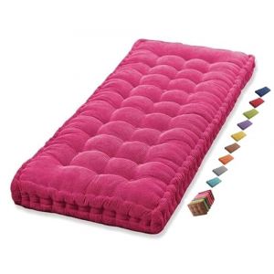 Coussin Matelas Assise Dossier pour Banc de Jardin balancelle canapé 1/2/3 Places Coussin pour Banc de Jardin Exterieur Interieur 170 cm sur Mesure 110x50 Coussin pour Banc 150 cm(Rose Red 1c,110x30 c (sanroy, neuf)