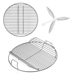 Denmay 54,6cm Grille, 43,18cm Grille &agrave; Charbon et syst&egrave;me de Nettoyage pour Grils &agrave; Charbon Weber 57cm, Gril Bouilloire, Grils &agrave; Charbon One-Touch, Bar-B-Kettle et Master-Touch, pi&egrave;ces de Rechange (Denmay, neuf)