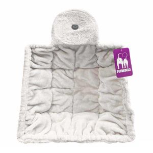 Petrebels Surface de couchage avec fermeture &eacute;clair pour arbre &agrave; chat carr&eacute;, 45 x 45 cm, pour &Oslash; 12 cm &agrave; &Oslash; 20 cm, couleur blanc cass&eacute; (Petrebels, neuf)