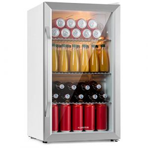 KLARSTEIN Mini Frigo de Chambre et Bureau pour Boisson, Petit Frigo Silencieux, Refrigerateur Mini Bar 80L, Petit R&eacute;frig&eacute;rateur Camping, &Eacute;tag&egrave;res R&eacute;glables pour le Vin, Cannette, Beer Fridge (Klarstein France, neuf)