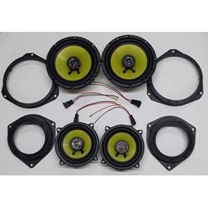 GENERALCAR Kit haut-parleurs + supports + câbles pour Fiat Grande Punto avant et arrière (BANDI-ELETTRONICA, neuf)