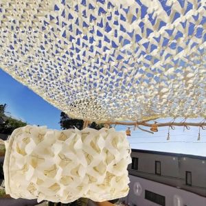 Filet de Camouflage Beige 3x8m(9.8x26.2ft),pour la Chasse, Le Soleil, l'armée Militaire, décoration de fête, Couverture de Voiture, Dimensions : 2x3m, 3x3m, 3 x 4m, 4x5m, 4x6m (xiaxiaoushop, neuf)