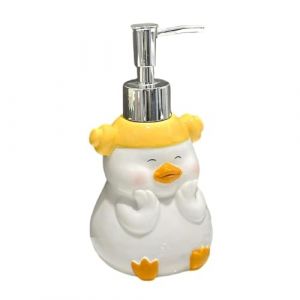 Distributeur de lotion Distributeur De Savon En C&eacute;ramique Forme Canard Avec Pompe Plastique Bouteille de savon multi-usages (JanTeresa, neuf)