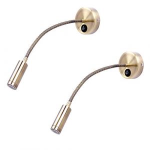 QEQ Lampe De Lecture,Lampe Chevet Murale 2 Lumières Applique Liseuse LED Col De Cygne Lumière 3W, 3000-6000K/3W,Angle De Faisceau:30 °,Longueur Du Col De Cygne:30Cm,Warmyellow (Super Tang MW, neuf)