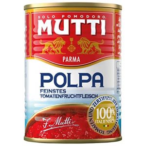 Mutti Polpa di Pomodoro Lot de 48 pulpes de tomates sauce 100 % italienne 400 g + Italian gourmet Polpa (Italiaen Gourmet UK Ltd, neuf)