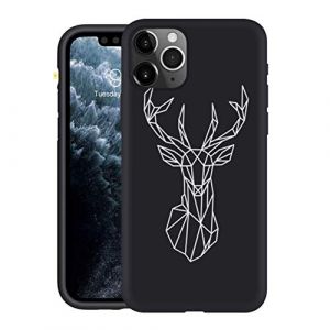 Yoedge Coque pour Huawei P Smart 2020 4G Etui en Silicone Noir avec Motif Dessin Housse de Protection Antichoc TPU Mat Ultra Fine Mince Souple Bumper Case Cover pour Huawei P Smart 2020 6,21", Cerf (Herr Dietmar, neuf)