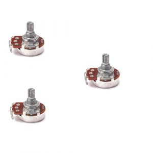 ifundom 3 Pièces potentiomètre guitare Potentiomètre linéaire Potentiomètre audio/logarithmique gros anneaux en résine potentiomètre b500k amplificateur guitare acoustique Numéro (Tabitha Tam, neuf)