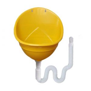 Urinoir simple avec tuyau | Urinoir d'extérieur sans eau | Urinoir mural en plastique résistant aux éclaboussures pour homme avec drain et tuyau de (JIEYUMIN, neuf)