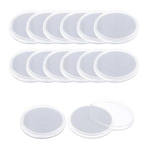 WeddHuis 12 Pièces Capsules pour Pièces de Monnaie Boîtier de Protection en Plastique avec Intérieur Rembourré pour Collection Numismatique (46mm, Tailles Intérieures 20/25/30/35/40mm) (Transparent) (UAB LIDMIBI LT, neuf)
