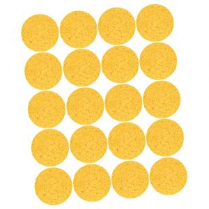 SAFIGLE 20 pièces Éponges de Nettoyage Visage Cellulose Lot de Réutilisables pour Démaquillage et Nettoyage Peau Éponge Douce et Absorbante Format Jaune (Grand Di, neuf)