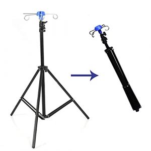 Support D'égouttement De Réglable - Pied À Perfusion en Acier Inoxydable De Qualité, À Usage pour Pied À Perfusion pour Clinique Ou Domicile, Hauteur Réglable 70~210cm(210cm(83in)) (Anjingtongbaihuo, neuf)
