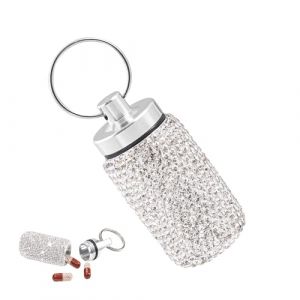 Porte-clés Porte-pilule - Porte-clés Porte-pilule Min'i | Organisateur De Pilules Étanche, Porte-pilule Portable, Boîte À Pilules Compacte, Camping Et Les Voyages En Plein Air (helanb, neuf)