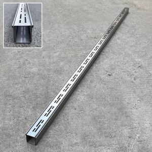 Caniveau Exterieur Drain Étroit de Canal D'acier Inoxydable 304, Crépines Linéaires de Gouttière pour Terrasse de Ferme de Jardin de Cour, Drainage de Tranchée avec Grille Amovible(W7cmxH5cm(2 3/4"x2" (Little Coow's Hceir, neuf)