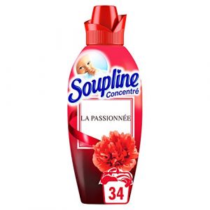 SOUPLINE - Adoucissant Concentré Parfum Suprême La Passionnée - Assouplissant pour Linge - Fraîcheur Longue Durée - Pour des Textiles Incroyablement Doux - Facilite le Repassage - Bidon 800 ml (Conseil & Négoce Européen, neuf)