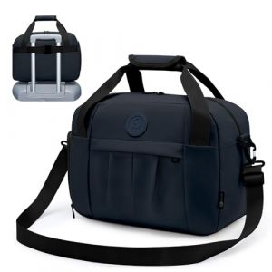 SUCIKORIO 40x30x20 Vueling Wizzair Sac de Voyage Cabine Avion, étanche Cuir Bagage Cabine a Main 25L Petit Sac Weekend Sac Maternité Sac de Sport avec Sac étanche et Compartiment à Chaussures (Darmoo, neuf)