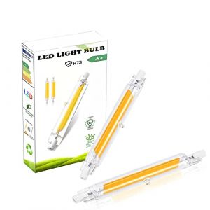 EIMOPE Ampoule R7S LED 118mm Dimmable 20W, 20W R7S Ampoules LED COB, R7S LED 118mm Haute Lumi&egrave;re Blanc Naturel 4000K, 2000LM, &eacute;clairage &agrave; faisceau 360 &deg;, Sans Scintillement, AC 220-240V, Pack de 2 (Zbbying, neuf)