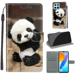 SIENIANLINE Coque pour Honor X8 5G, Coque Honor X6 4G,Etui Protection Housse Premium en Cuir de Portefeuille en Cuir Fermeture Magn&eacute;tique Flip Case pour Honor X8 5G / Honor X6 4G / Honor 70 Lite (DIKAS, neuf)
