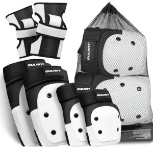 ONTYZZ Protections de Roller Adulte Adolescent Genouillère Set Coudieres Protege Poignet 6 en 1 Ensemble de Protection pour Patin à roulettes Patinage Skateboard Kit de Protection (ONT Sport, neuf)