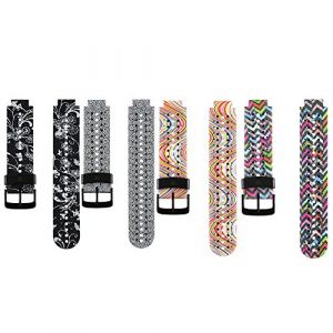 Fit-power StyleF Lot de 4 bracelets de remplacement pour montre Garmin Forerunner 220/230/235/620/630 Taille unique (Baaletc, neuf)
