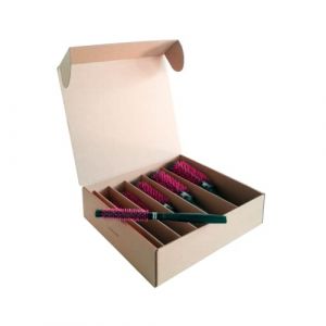 TEK - Gamme Professionnelle - Lot de 6 Brosses Professionnelles Ceramik Oxy, pour Tous les Cheveux - Made in Italy (TEK BRUSHES & COMBS, neuf)