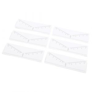 Autocollants de Pochoir de R&egrave;gle de Sourcil, Mesure Horizontale, 100 Feuilles, Autocollants Jetables de R&egrave;gle de Sourcil Transparent Sym&eacute;trique pour la Mise en Forme (Jadpes, neuf)