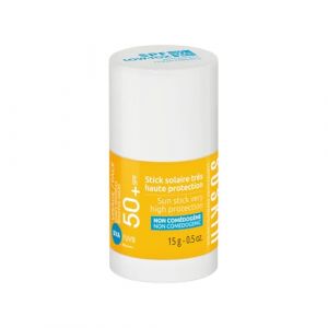 Soskin - Stick Solaire SPF50 Tr&egrave;s Haute Protection - Visage & Zones Sensibles - R&eacute;sistant &agrave; l&rsquo;Eau - Format Nomade Anti-Brillance - Protection UVA/UVB - 15 g (Laboratoire Soskin, neuf)
