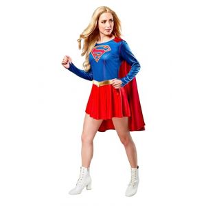 Rubies Costume Officielle de pour Femmes Adulte Supergirl (S&eacute;rie T&eacute;l&eacute;vis&eacute;e), Bleu-Rouge, Taille S (LoudShop, neuf)