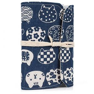 Coopay Sac de Rangement pour Aiguilles &agrave; Tricoter circulaires, &eacute;tui Compact pour Aiguilles &agrave; Tricoter circulaires vides, Organiseur pour Aiguilles &agrave; Tricoter circulaires avec 11 Poches Transparentes (YutongTech, neuf)