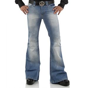 Pantalon en jean &agrave; patte d'&eacute;l&eacute;phant vintage pour homme ann&eacute;es 60 et 70, pantalon disco pour homme &agrave; taille haute, pantalon flare pour homme, Bleu 3, 35W (Ii shavers, neuf)