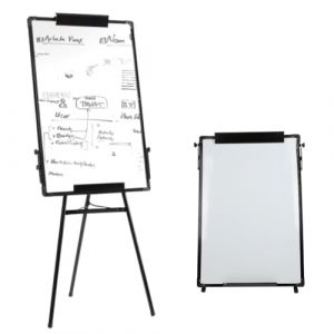 OHMG Tableau Blanc Effacable sur Pied Effacable &agrave; Sec Magnetique de chevalet, Hauteur R&eacute;Glable avec Support,Mobile Paperboard de Tableau de Conf&eacute;Rence (70 * 90cm-Noir) (jusiZL, neuf)