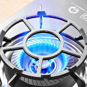 XUBX Anneau de Wok Anneau en fonte Support de casserole, Anneau de Wok, Support de Wok pour table de cuisson &agrave; gaz, R&eacute;ducteur d'anneau de gaz antid&eacute;rapant,17.5cm (XUB, neuf)