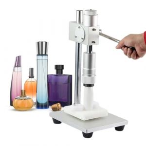 QFGain Machine à Sertir pour Sceller Les Bouteilles De Parfum, Capsuleuse à Sertir RéGlable pour Parfum, Machine à Capsuler Les Bouchons à Col en MéTal, Bouteille De Parfum De 16 Cm (Max),20mm (QFGain®, neuf)