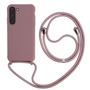 Keteen Collier pour Samsung Galaxy A15 4G/5G Coque Silicone Liquide Bumper Housse Galaxy A15 4G/5G Lani&egrave;re avec Cordon R&eacute;glable Longueur Cha&icirc;ne Lanyard Case Housse &Eacute;tui pour Samsung A15 4G/5G, Or Rose (Keteen, neuf)