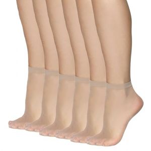 Annes Styling Chaussettes Transparentes Mates Ultra Fines pour Femmes et Filles - Basses D&eacute;contract&eacute;es &Eacute;l&eacute;gantes Confortables - 15 Deniers - Id&eacute;ales pour Sandales (GXT SPORT LTD, neuf)
