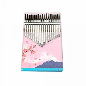 Hearda Kalimba 17 cl&eacute;s Instrument de Musique, Portable Pouce Piano Africain Marimba Kalimba Cadeau Kit avec Accordeur pour Enfants D&eacute;butant Amateurs de Musique (Cerise volcanique) (Hearda, neuf)