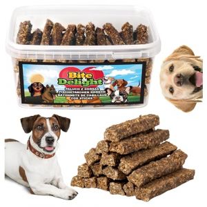 Bite & Delight 350g B&acirc;tonnets de Cabillaud pour Chiens Friandises Naturelles &agrave; Base de Poisson Snack pour Chien Go&ucirc;t Intense Naturel (Bite & Delight, neuf)