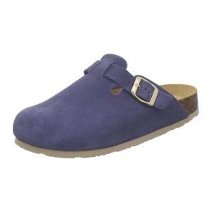 AFS-Schuhe 2900, Chaussons confortables pour femme fermés, sabots en cuir pour femmes, fabriqués en Allemagne, Bleu azur, 36 EU (AFS-Schuhe, neuf)