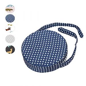 Coussin Rehausseur Chaise Enfant Portable Réhausseur Coussin De Siège, Fansu Enfants Eponge Confortable Coussins avec Longue Sangle pour Siège Chaises Hautes Chaises de Jardin (32x8cm,Bleu) (JINBO, neuf)