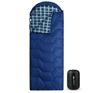 Forceatt Sac de Couchage, 10&deg;C-15&deg;C Sac de Couchage Grand Froid, Sac de Couchage Adulte L&eacute;ger et Chaud Id&eacute;al pour Le Camping, La Randonn&eacute;e et d'autres Activit&eacute;s de Plein Airen et 4 Saisons. (MaoLianXin, neuf)