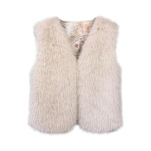 Beokeuioe Gilet en fausse fourrure pour femme - Gilet court en fourrure synth&eacute;tique - Veste d'hiver sans manches - Gilet en fausse fourrure - Cardigan - Veste de transition, beige, S (Rigyehko, neuf)