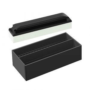 NISHZHU Kit de nettoyage de barbe et support de nettoyage, 1 support de nettoyage pour barbe et 1 support de barre de nettoyage pour homme, salle de bain, lavabo, rasage, r&eacute;utilisable, durable, facile (guizhouguanyoushangmaoyouxiangongsi, neuf)