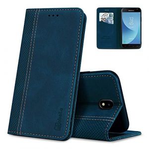AKABEILA Etui Protection Coque Samsung Galaxy J3 2017 Coque Case &eacute;tui Samsung Galaxy J3 Pro, Housse en Cuir Compatible pour Samsung Galaxy J3 2017 Etui Portefeuille Cartes Magn&eacute;tique Stand Holster (AKABEILA, neuf)