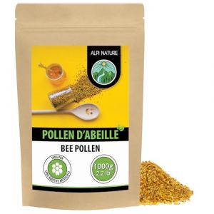 Alpi Nature Pollen d'Abeille 1kg, Pollen de Fleur Naturel pour Smoothie, C&eacute;r&eacute;ales, Muesli (Alpi-Trade, neuf)