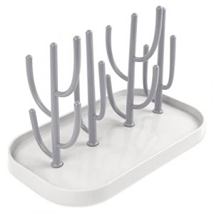 Vicloon S&eacute;choir &Agrave; Biberons,Egoutte-biberons Arbre avec Bac &agrave; Eau Amovible pour Biberon,Couverts,T&eacute;tines Gobelets(Gris) (HANSBUY, neuf)