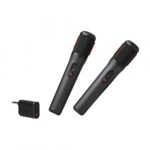 JBL PartyBox Microphone sans Fil - 2 Microphones sans Fil num&eacute;riques, Batterie Rechargeable (20 Heures - 700 mAh), Voix Claire, Son Net, Connexion Stable de 2,4 GHz, Compatible avec Tous Les (Fritzz, neuf)