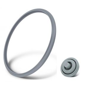 Joint de Rechange pour Cocotte Minute &ndash; Joint en Caoutchouc 22cm + Joint de Signal de Cuisson &ndash; Compatible Autocuiseur 3L / 4,5L / 6,5L / 8,5L (guizhouguanleidianzikejiyouxiangongsi, neuf)
