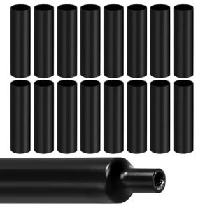 4:1 Gaine Termor&eacute;tractable,Gaine Retractable pour Fil Electrique,Manchon Thermoretractable,Tube Thermor&eacute;tractables avec Adh&eacute;sif,pour Fil Electrique,C&acirc;bles,12.5cm*16pcs,2m de Longueur(&Oslash;8mm,Noir) (GZYUBIN-SHOP, neuf)