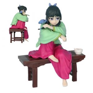 Maomao Figurine - 12cm PVC Les Carnets De L'apothicaire Chat Fille Statuette, Anime Action Jouet S&eacute;rie D&eacute;coration | Mignonne Pharmacienne Mod&egrave;le | Pour Tableau Bord Auto Bureau, F&ecirc;te Anniversaire Amis (ruanweifang, neuf)